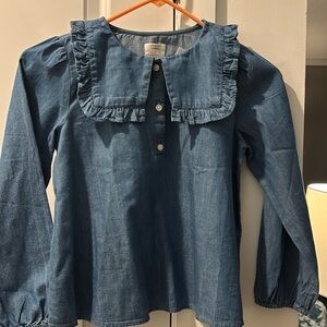 NWT Crewcuts Girls Denim shirt